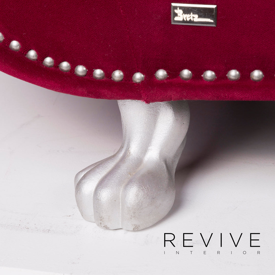 Bretz Gaudi Samt Sofa Pink Dreisitzer #11802