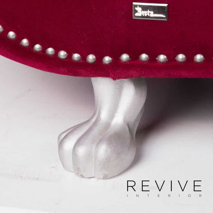 Bretz Gaudi Samt Sofa Pink Dreisitzer #11802