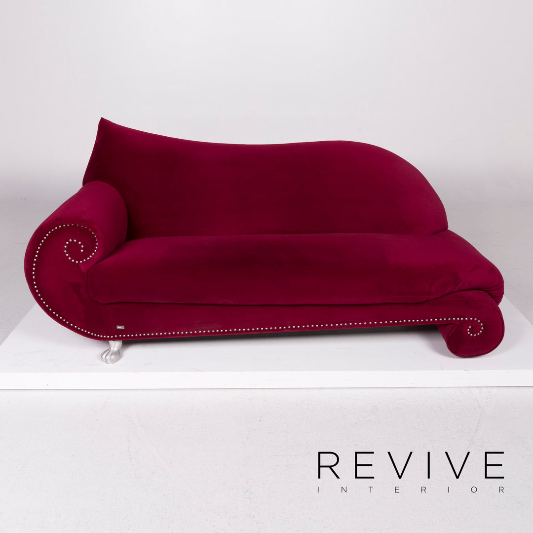 Bretz Gaudi Samt Sofa Pink Dreisitzer #11802