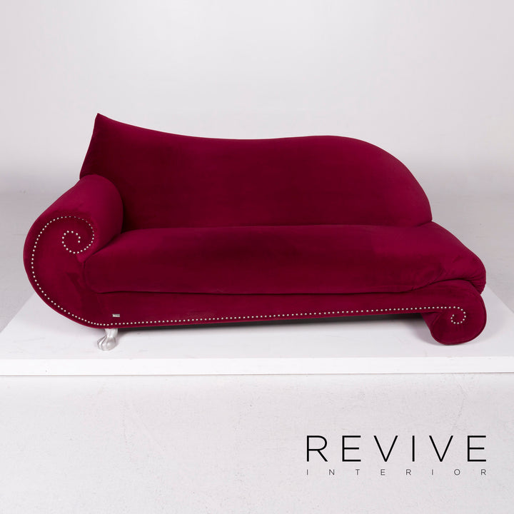 Bretz Gaudi Samt Sofa Pink Dreisitzer #11802