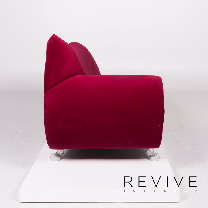 Bretz Gaudi Samt Sofa Pink Dreisitzer #11802