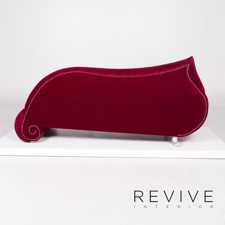 Bretz Gaudi Samt Sofa Pink Dreisitzer #11802