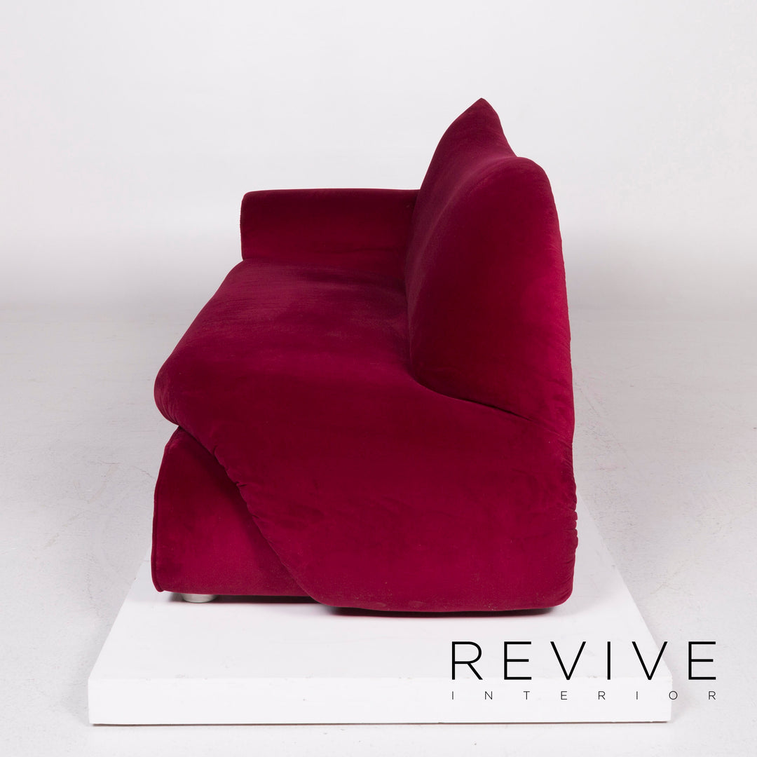 Bretz Gaudi Samt Sofa Pink Dreisitzer #11802