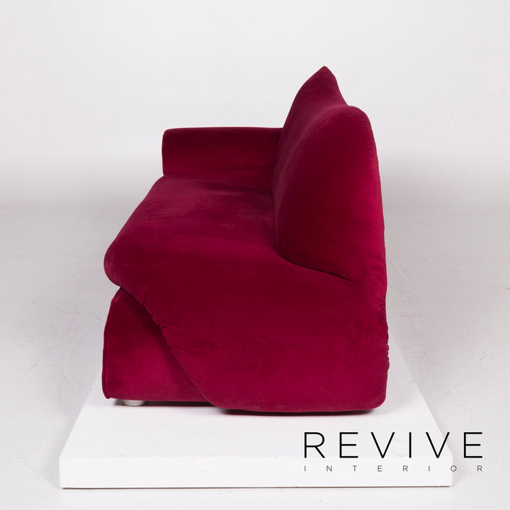 Bretz Gaudi Samt Sofa Pink Dreisitzer #11802