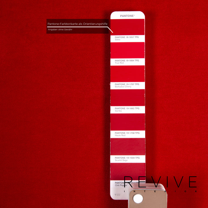 Bretz Gaudi Samt Sofa Rot Dreisitzer Couch #14978