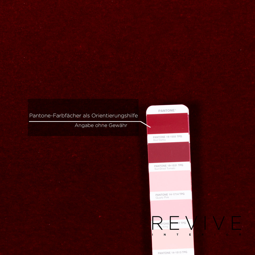 Bretz Gaudi Samt Sofa Rot Zweisitzer #12978