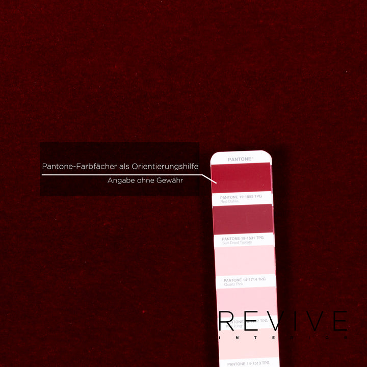 Bretz Gaudi Samt Sofa Rot Zweisitzer #12978