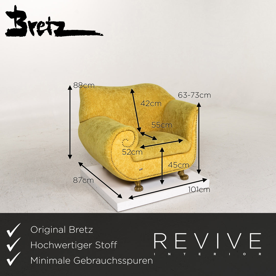 Bretz Gaudi Samt Stoff Sessel #13223