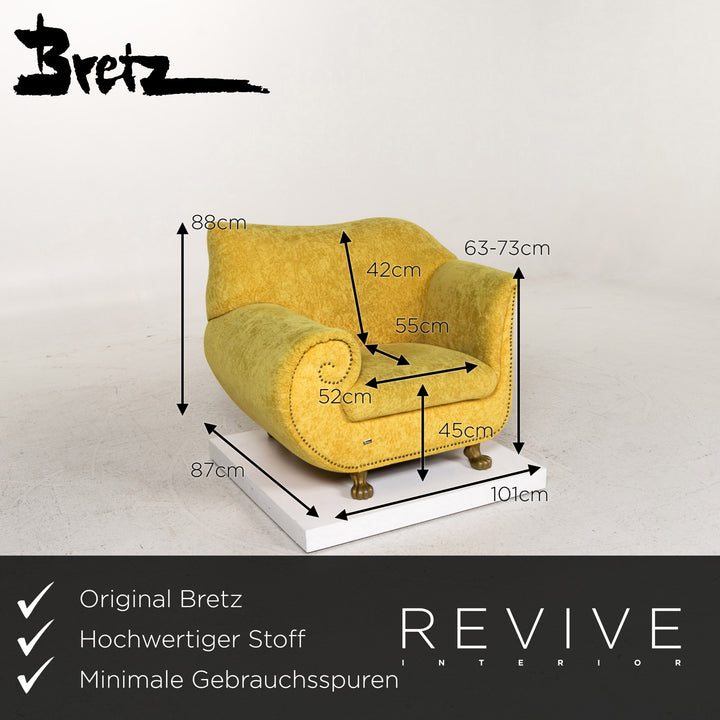 Bretz Gaudi Samt Stoff Sessel #13223