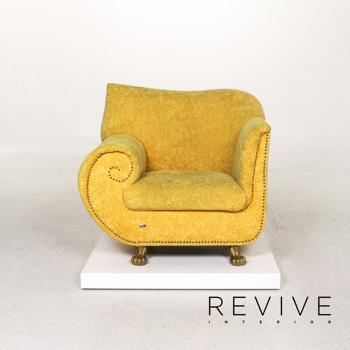 Bretz Gaudi Samt Stoff Sessel #13223