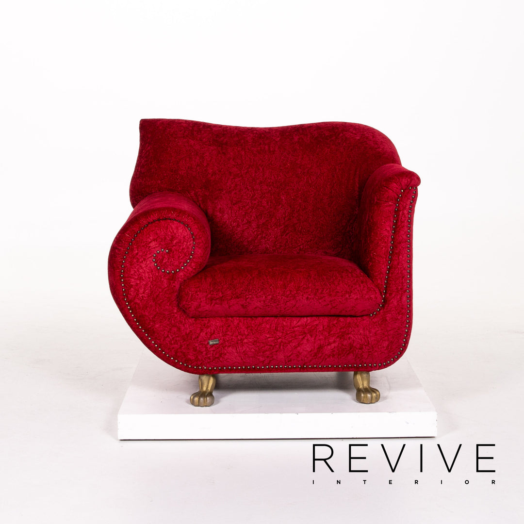 Bretz Gaudi Samt Stoff Sessel #13593