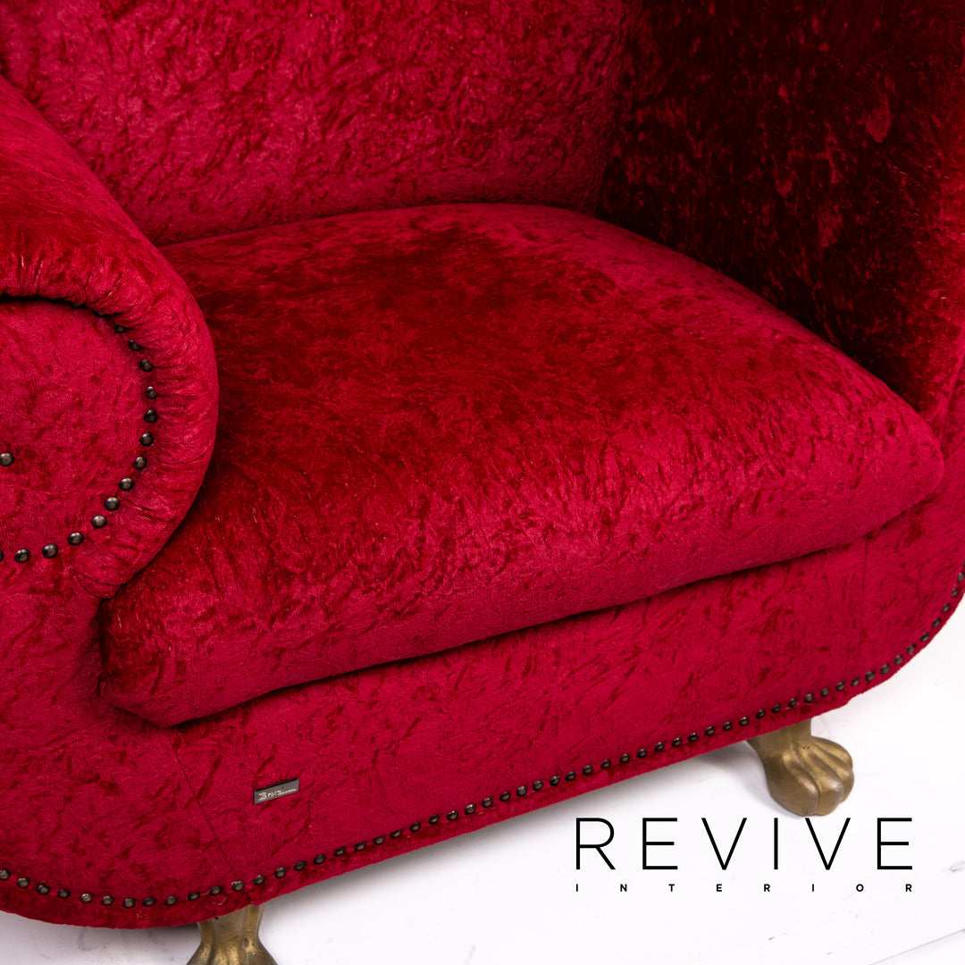 Bretz Gaudi Samt Stoff Sessel #13593