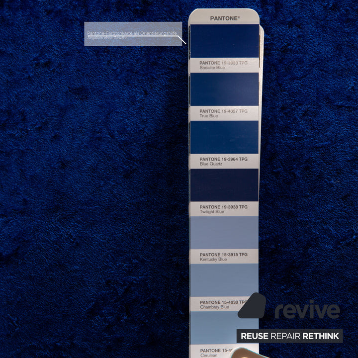 Bretz Gaudi Samt Stoff Sessel Blau