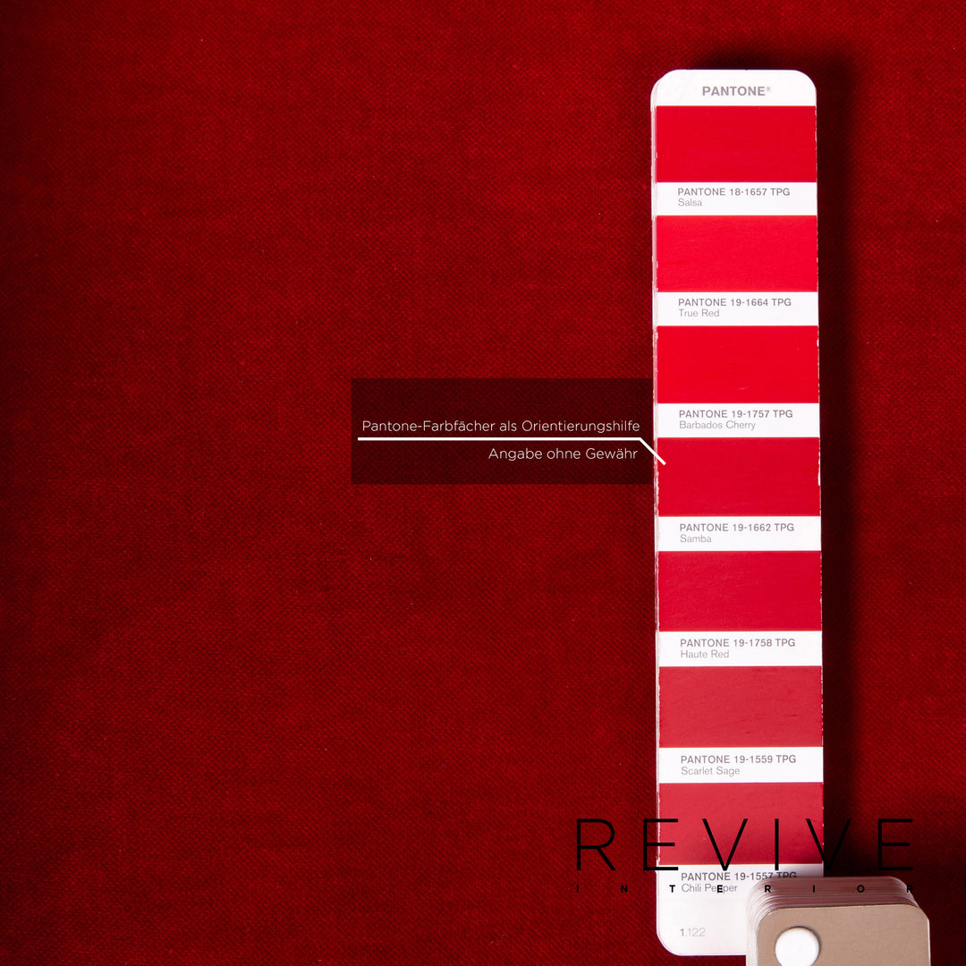 Bretz Gaudi Samt Stoff Sessel Rot #15311