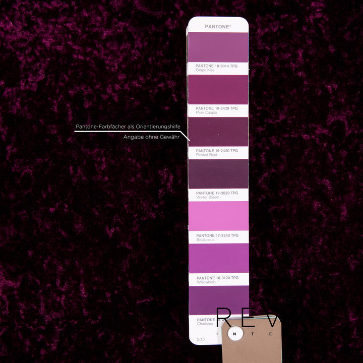 Bretz Gaudi Samt Stoff Sofa Lila Dreisitzer Couch #14431