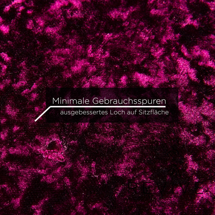 Bretz Gaudi Samt Stoff Sofa Lila Dreisitzer Couch #14431