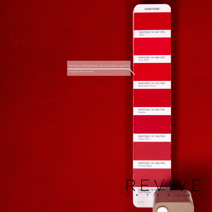 Bretz Gaudi Samt Stoff Sofa Rot #14261