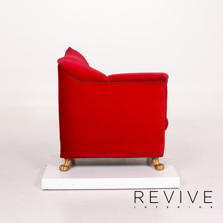 Bretz Gaudi Samt Stoff Sofa Rot #14261