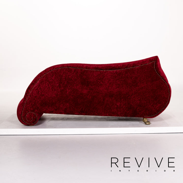 Bretz Gaudi Samt Stoff Sofa Rot Zweisitzer Couch #13595