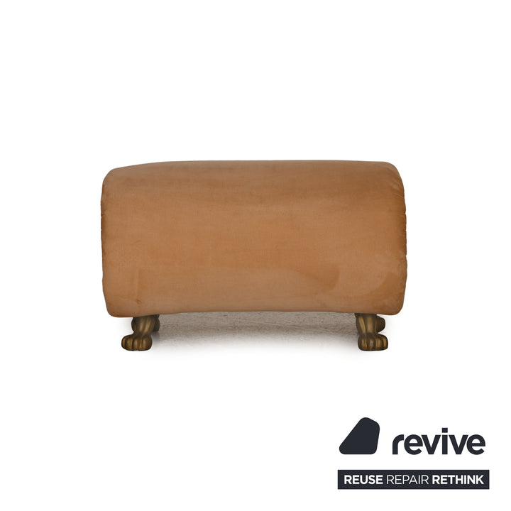 Bretz Gaudi fabric stool beige