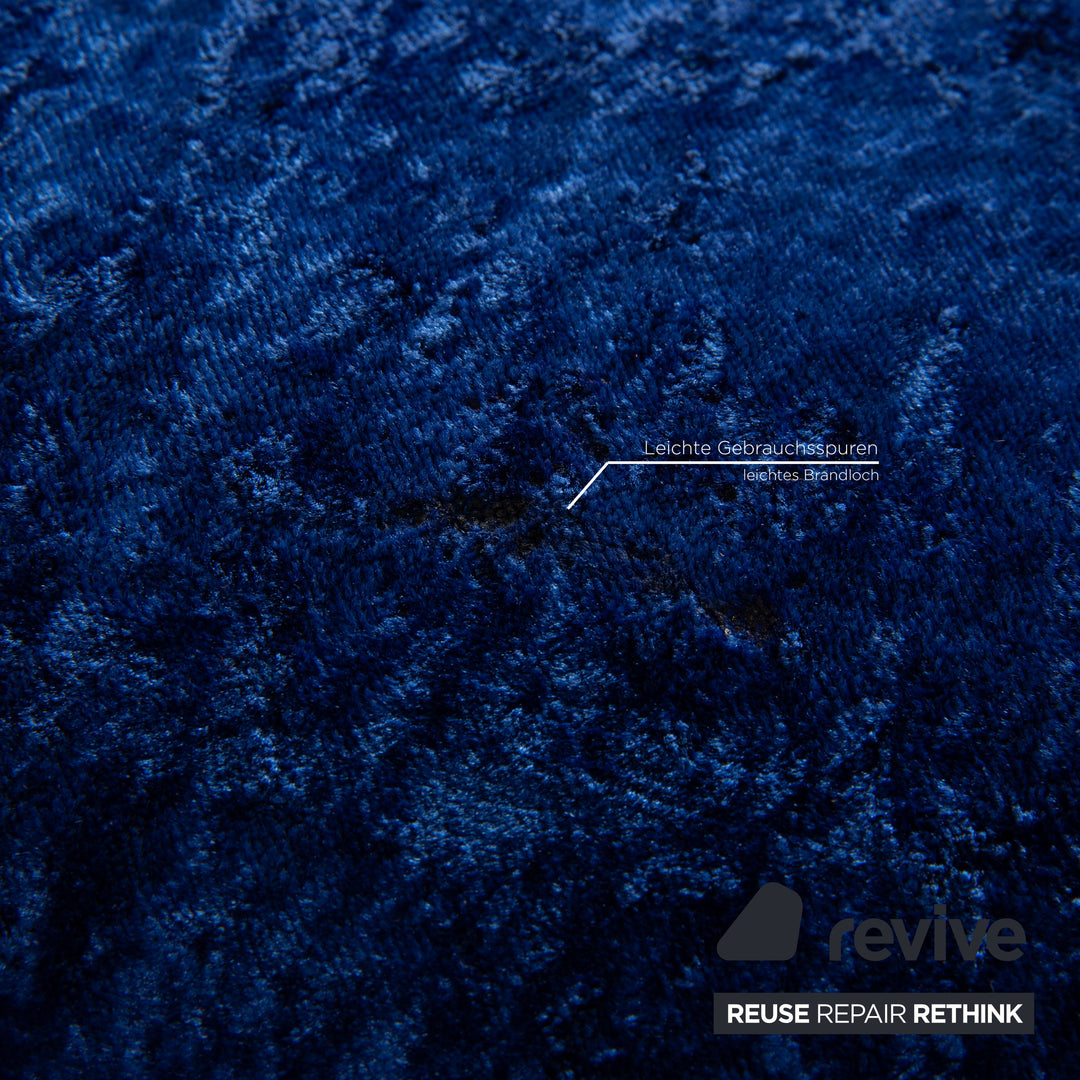 Bretz Gaudi fabric stool blue