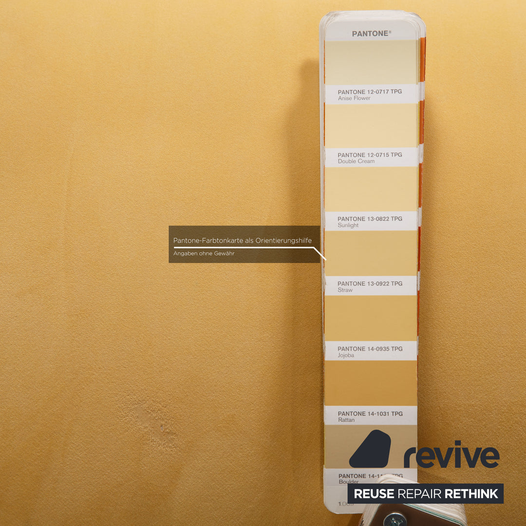 Bretz Gaudi fabric stool yellow