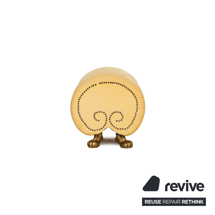 Bretz Gaudi fabric stool yellow