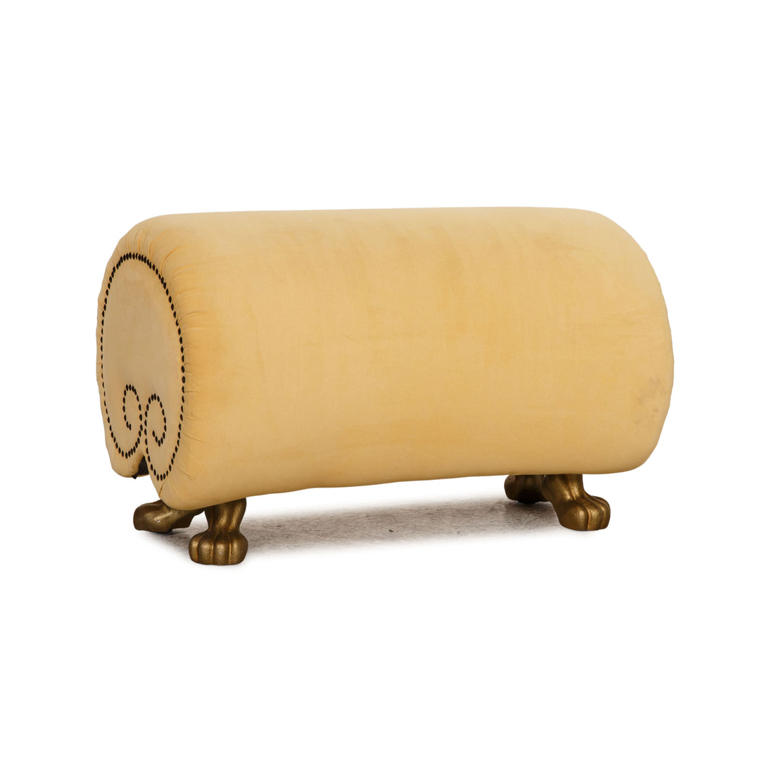 Bretz Gaudi fabric stool yellow