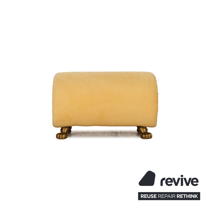 Bretz Gaudi fabric stool yellow