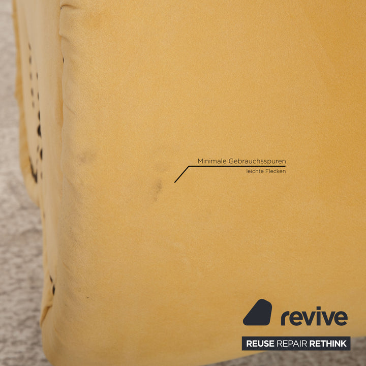 Bretz Gaudi fabric stool yellow