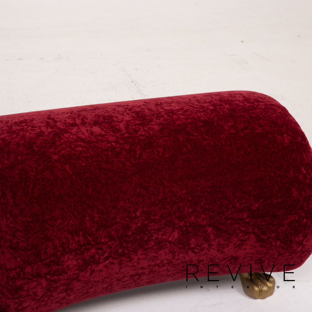 Bretz Gaudi Fabric Stool Red #15253