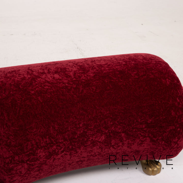 Bretz Gaudi Fabric Stool Red #15253