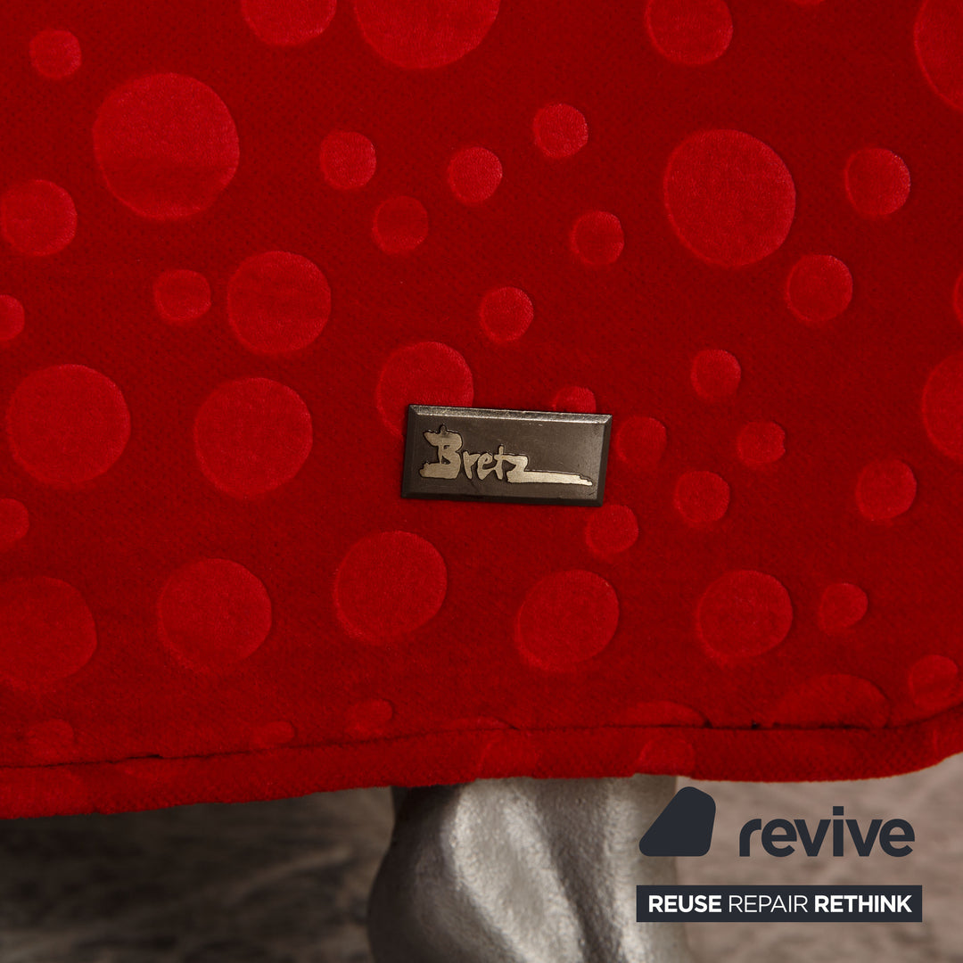 Bretz LouLou fabric lounger red