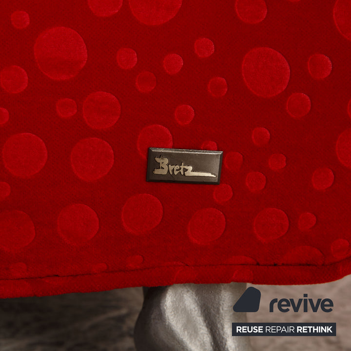Bretz LouLou fabric lounger red