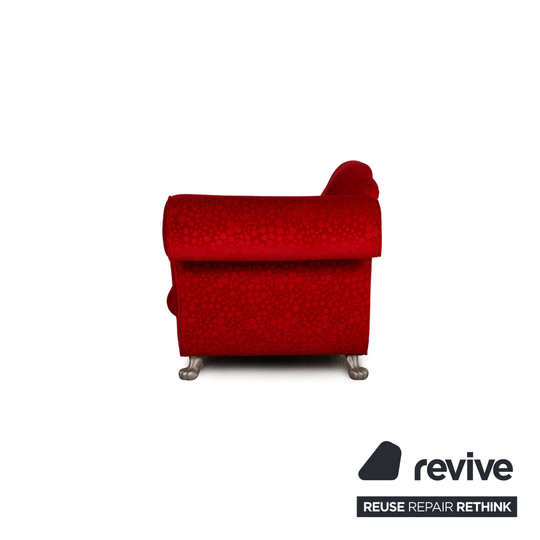 Bretz LouLou fabric lounger red