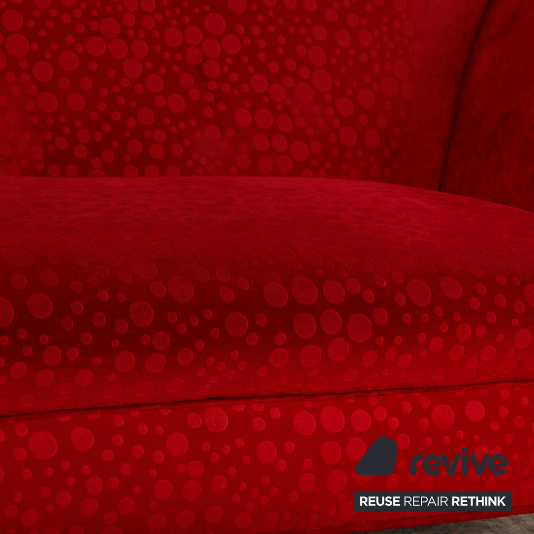 Bretz LouLou fabric lounger red