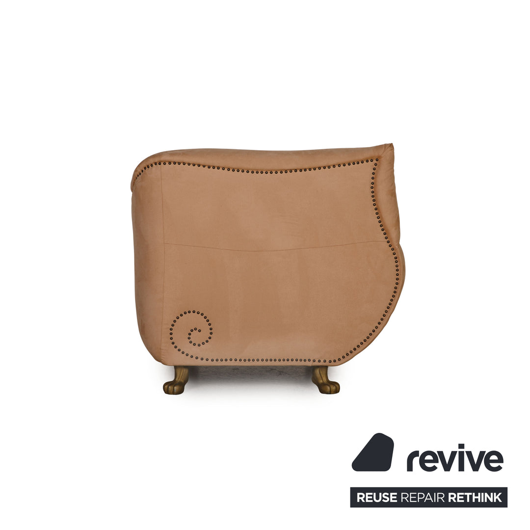 Bretz Gaudi fabric armchair beige