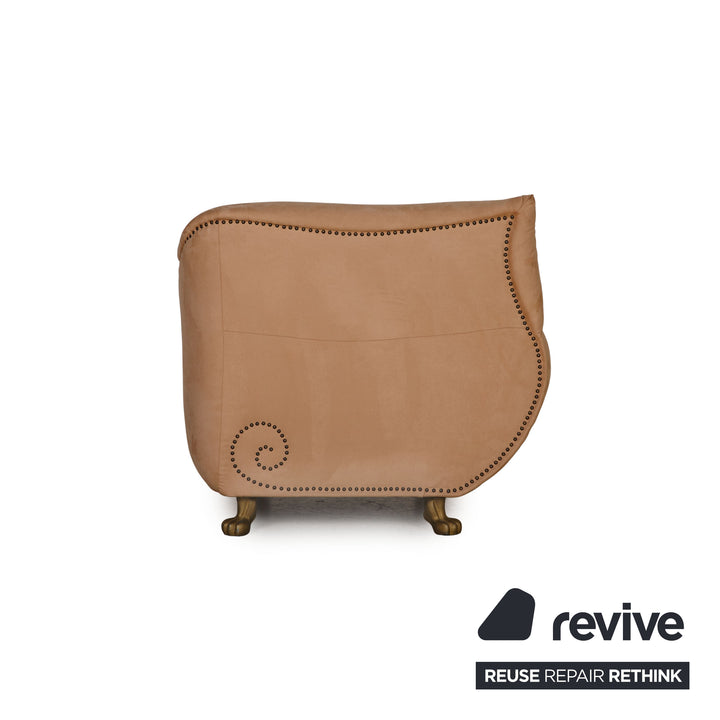 Bretz Gaudi fabric armchair beige