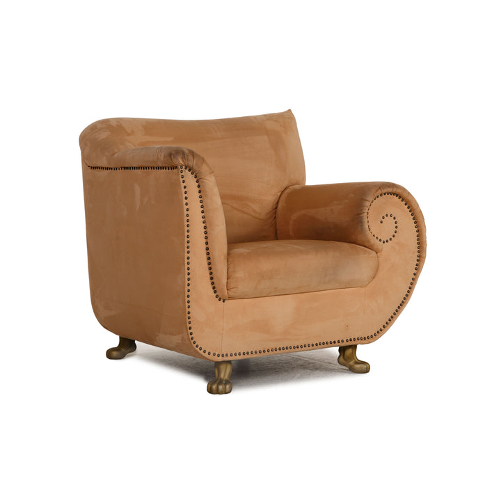 Bretz Gaudi fabric armchair beige