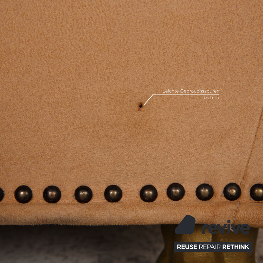 Bretz Gaudi fabric armchair beige