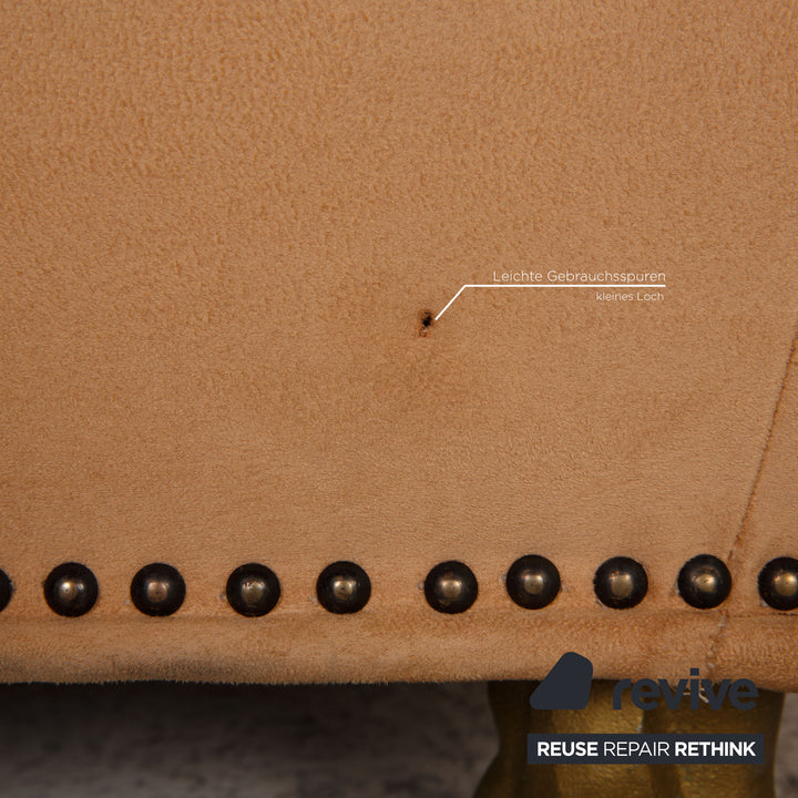 Bretz Gaudi fabric armchair beige