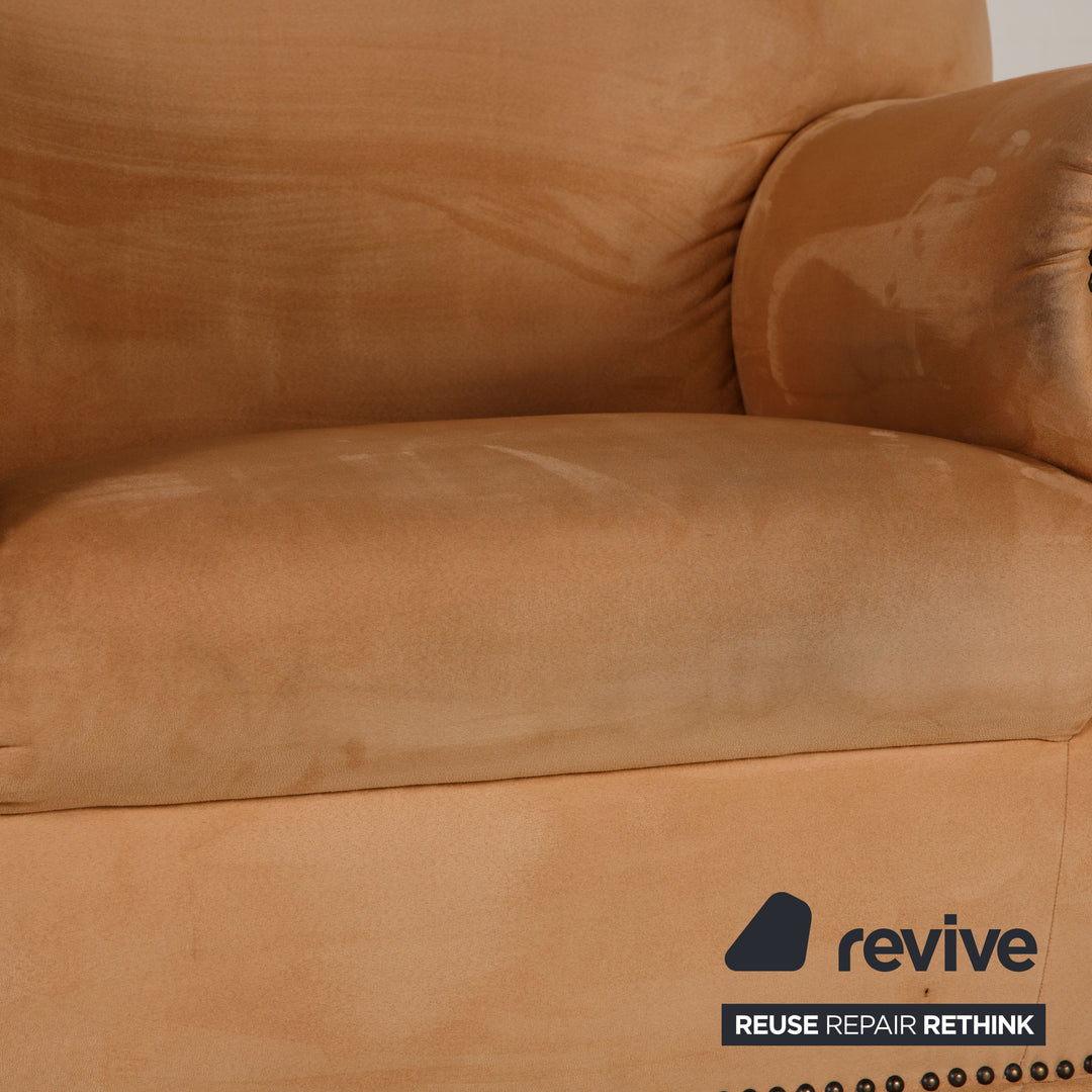 Bretz Gaudi fabric armchair beige