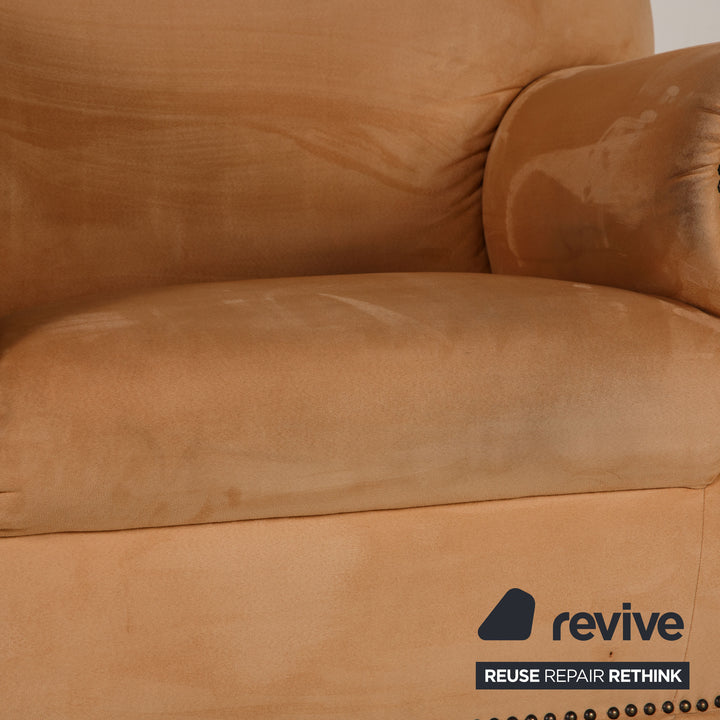 Bretz Gaudi fabric armchair beige