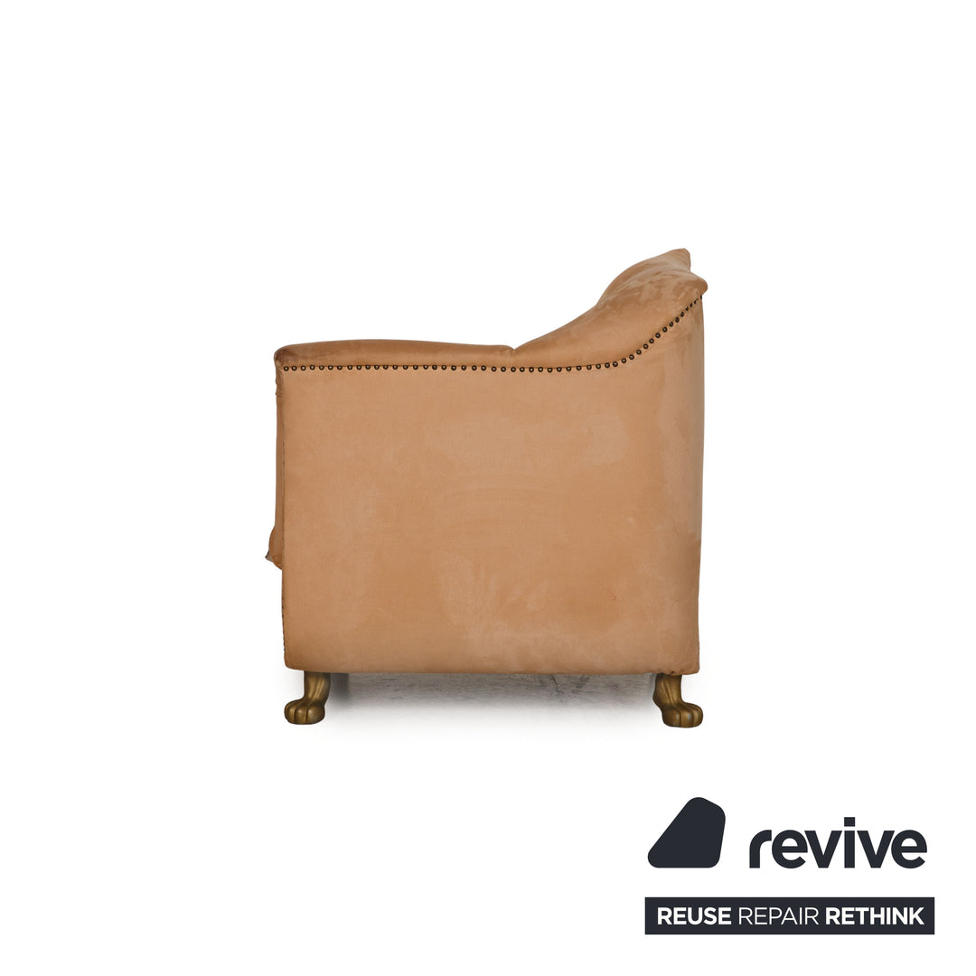 Bretz Gaudi fabric armchair beige