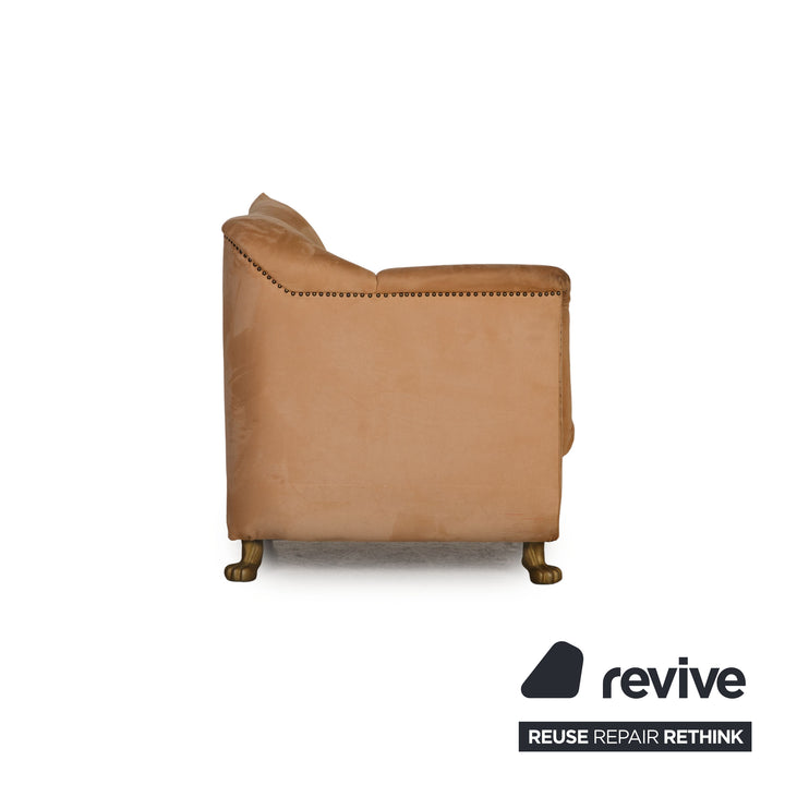 Bretz Gaudi fabric armchair beige