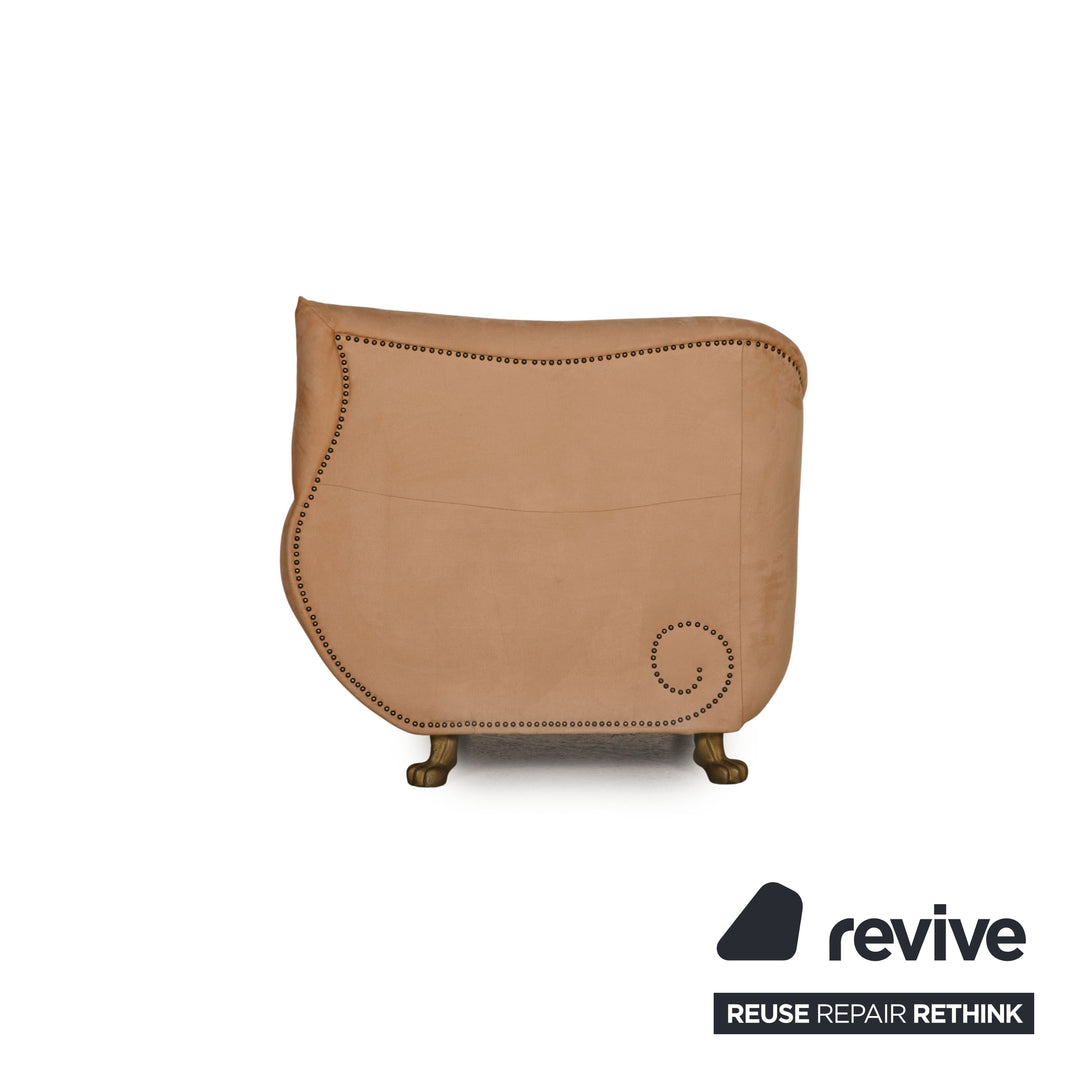 Bretz Gaudi fabric armchair beige