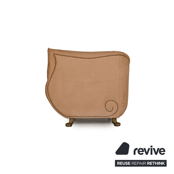 Bretz Gaudi fabric armchair beige