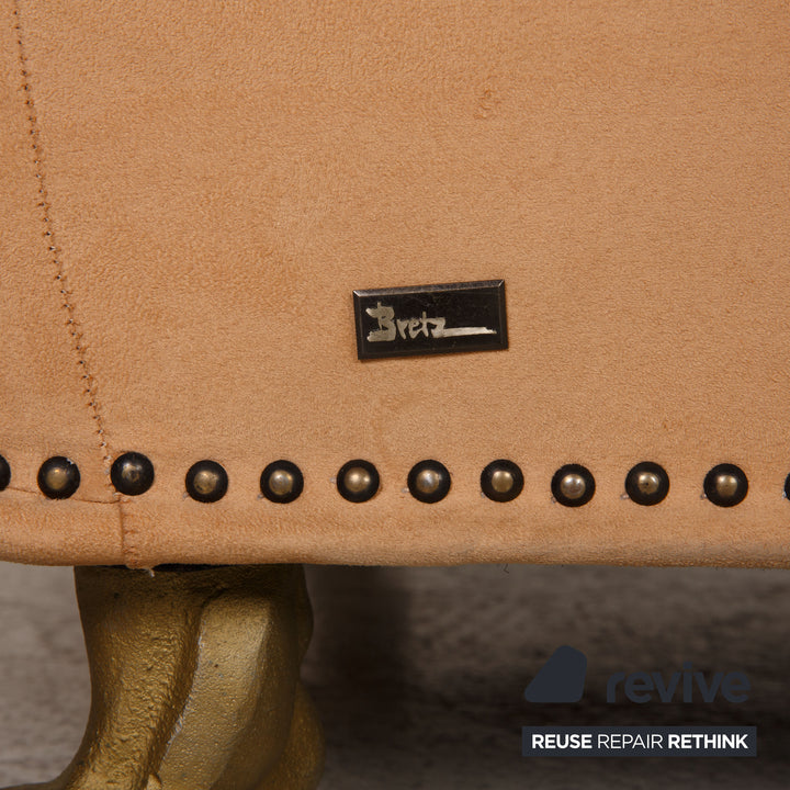 Bretz Gaudi fabric armchair beige