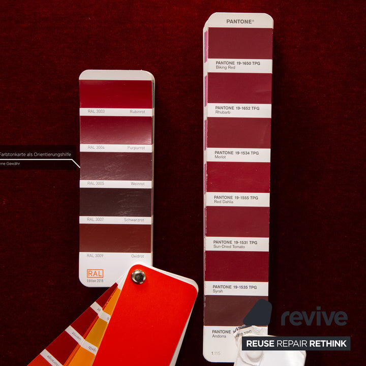 Bretz Gaudi fabric armchair set red velvet stool