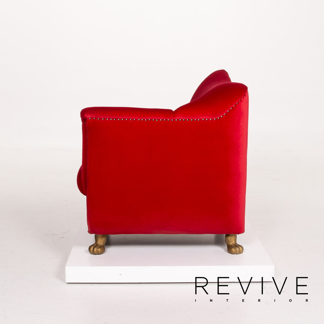 Bretz Gaudi Fabric Armchair Red #14358